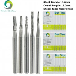 5 Pakken Tand Tungsten Carbide Bur Taper Spleet Lange Kop FG 699 701 701L