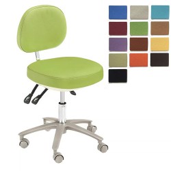 HS-6 Ergonomische tandartsstoel met rugleuning tandartsassistentkruk microvezelleer