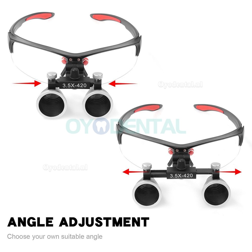 DY-117 3.5X chirurgische loep voor tandheelkunde + DY-010 draadloze 3W LED-hoofdlamp