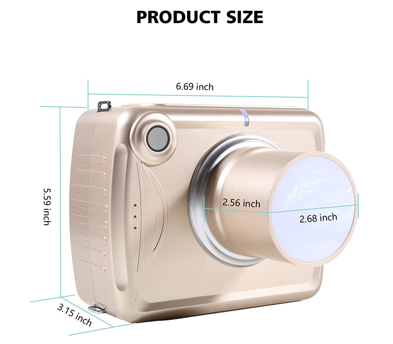 Digitale draagbare tandheelkundige röntgenunit met hoge frequentie beeldcamera