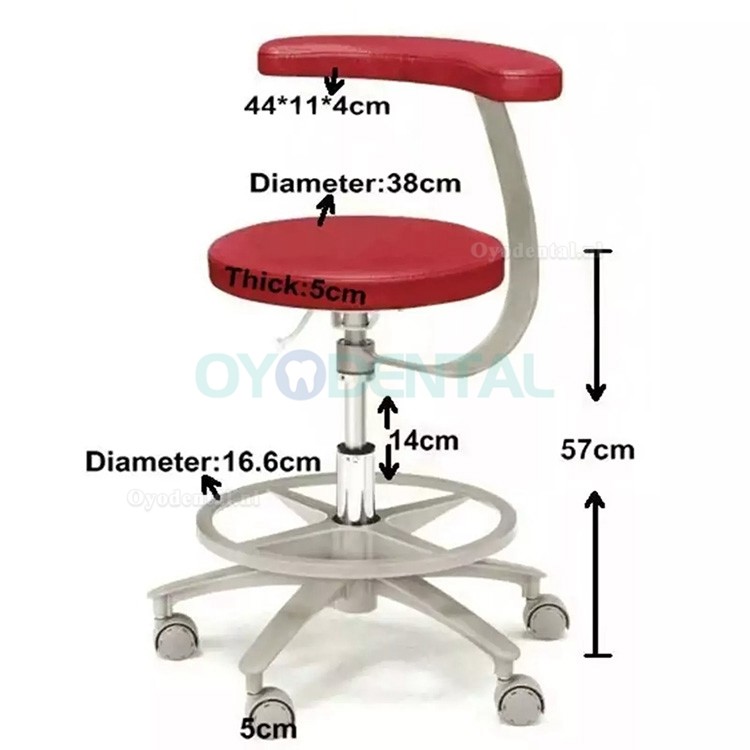 HS-11 Ergonomische tandartsstoel met armleuning assistent mondhygiënist zadelstoel