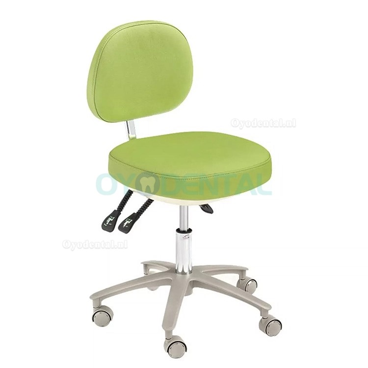 HS-6 Ergonomische tandartsstoel met rugleuning tandartsassistentkruk microvezelleer