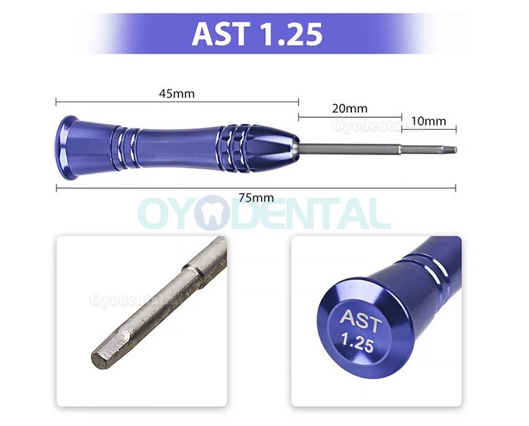 10 stuks/set universele schroevendraaierset voor tandheelkundige implantaten