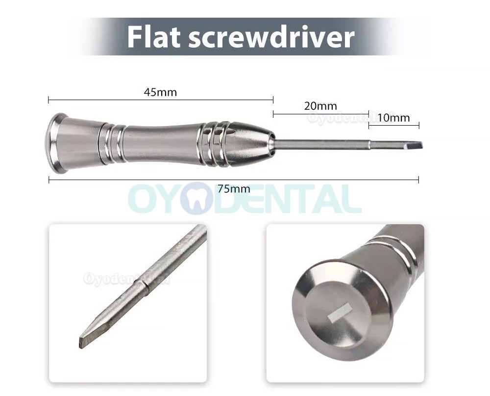 10 stuks/set universele schroevendraaierset voor tandheelkundige implantaten