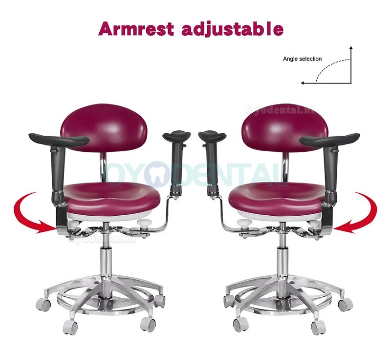 JKS-037 Ergonomische tandartsstoel met armleuning zadelkruk tandarts 360° rotatie