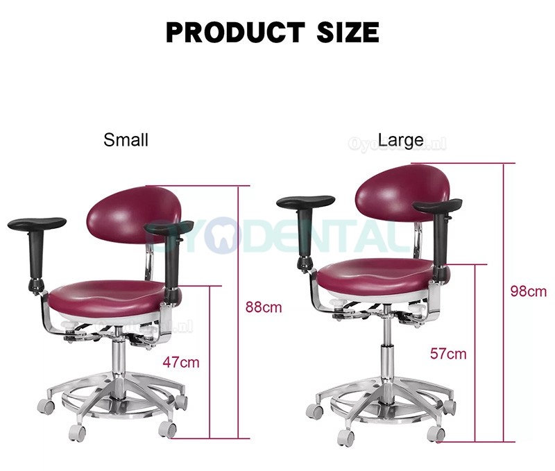 JKS-037 Ergonomische tandartsstoel met armleuning zadelkruk tandarts 360° rotatie