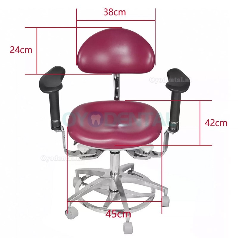 JKS-037 Ergonomische tandartsstoel met armleuning zadelkruk tandarts 360° rotatie