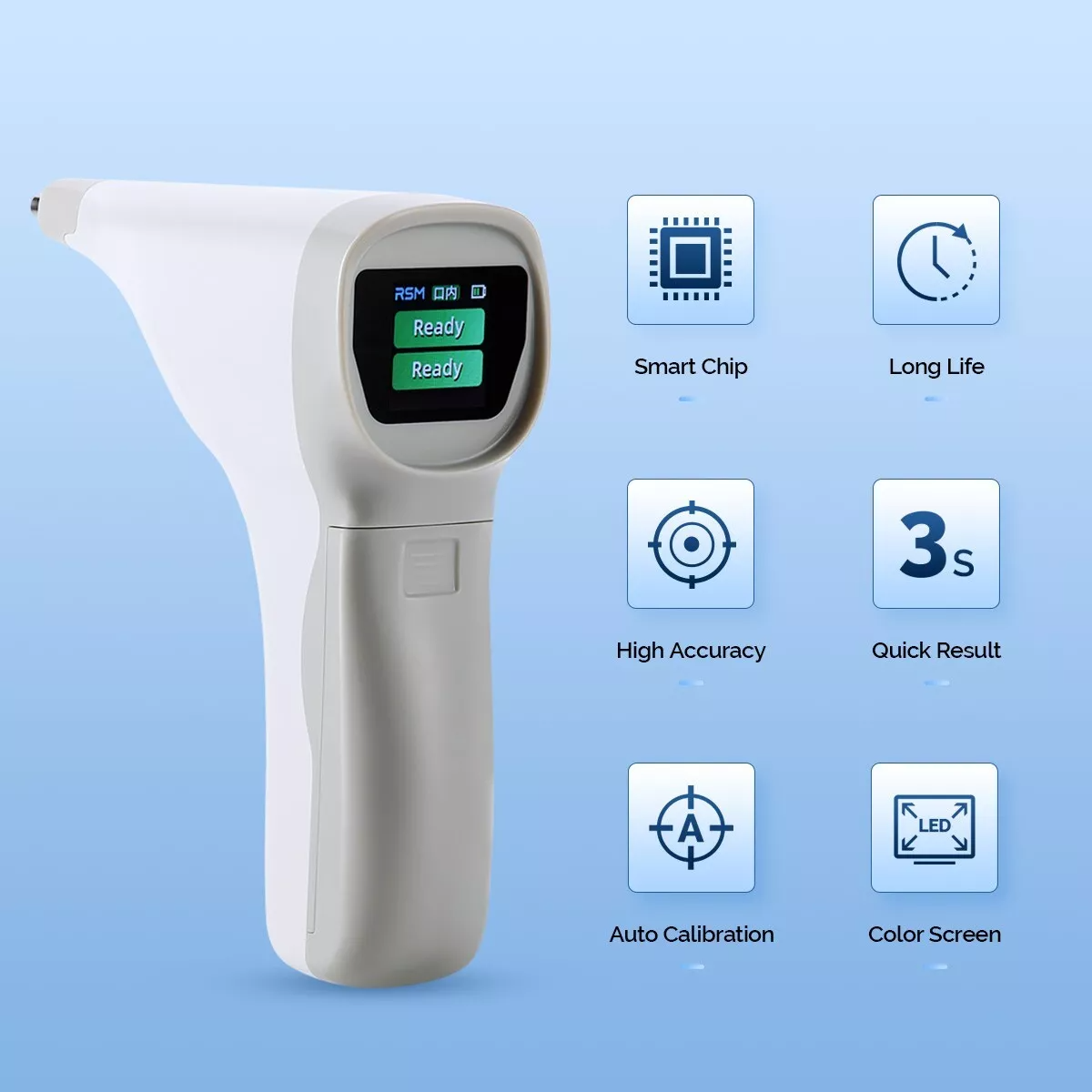 Tandheelkundige LED-tandkleurvergelijker digitale colormeter met tandenschaduwgids