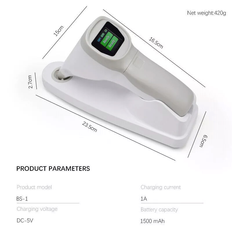 Tandheelkundige LED-tandkleurvergelijker digitale colormeter met tandenschaduwgids