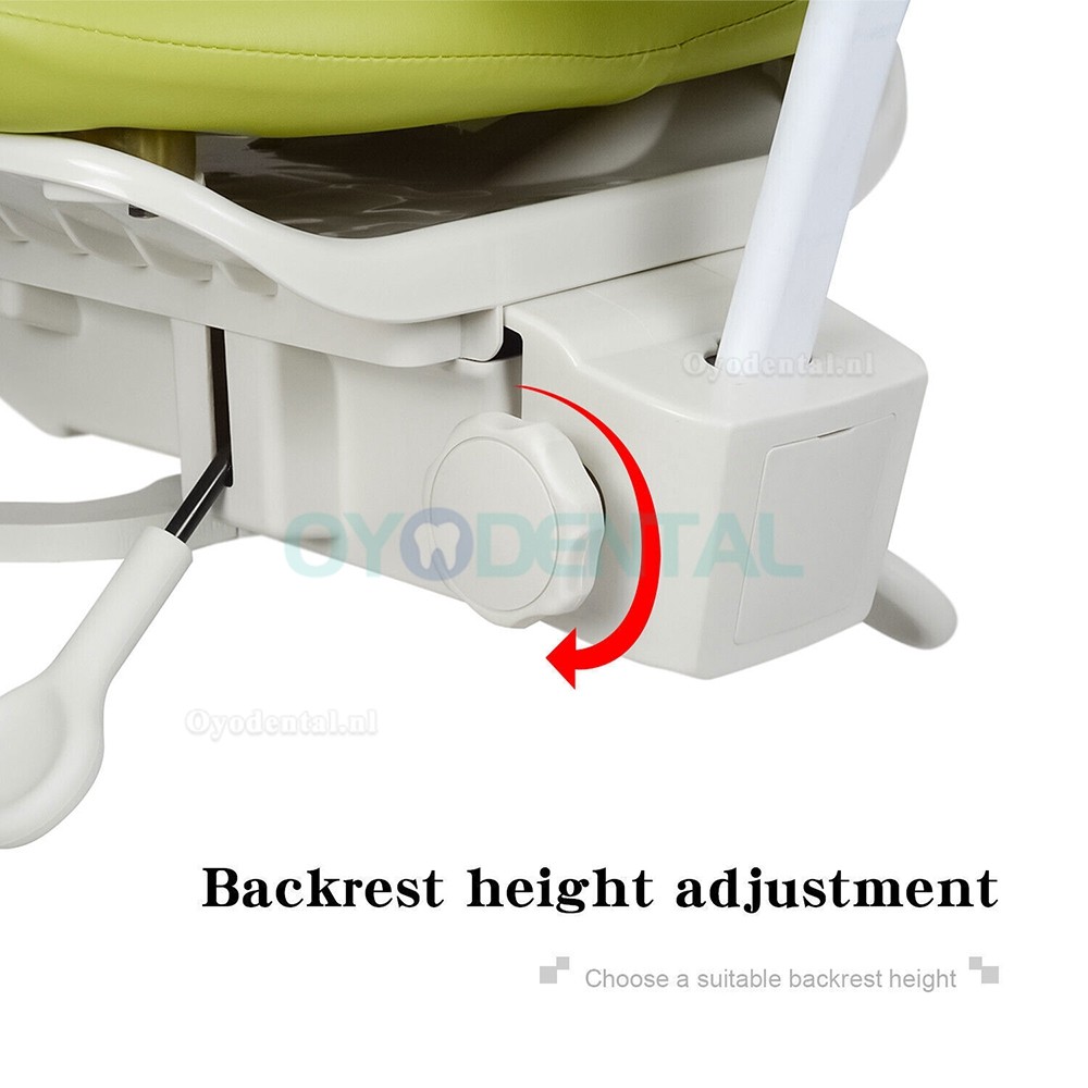 Ergonomische tandheelkundige microscoopkruk microchirurgenstoel met armsteunen verstelbare voetbediening