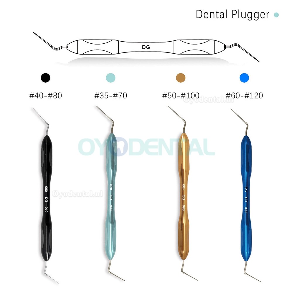 Endodoncja stomatologiczna Końcówka do ręcznego pluggera Buchanan Zestaw do wypełniania wypełnienia NITI 4 rozmiary