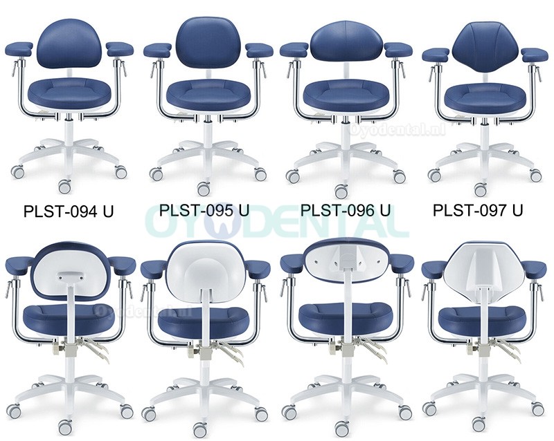 PLST-09 Serie Ergonomische tandheelkundige microscoopkruk tandartsassistent chirurgenkruk met amrest