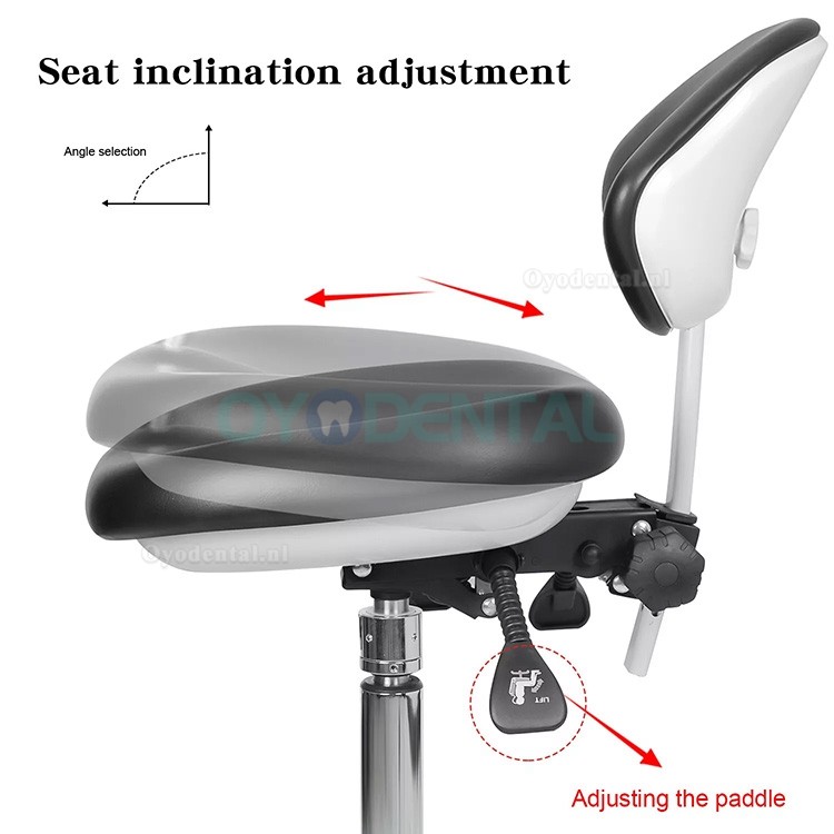 QY-600M-B2 Verstelbaar ergonomische tandartsstoel met armleuning 360° rotatie