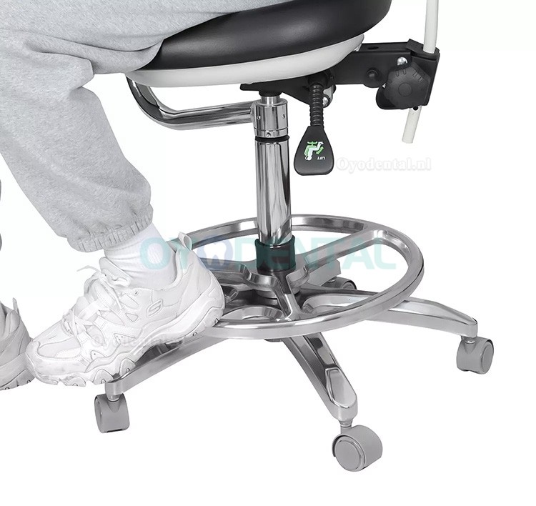 QY-600M-B2 Verstelbaar ergonomische tandartsstoel met armleuning 360° rotatie