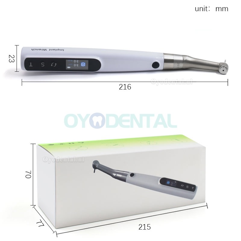 Elektrische universele tandheelkundige implantaat momentsleutelset 10-50N /CM met 16-delige schroevendraaiers