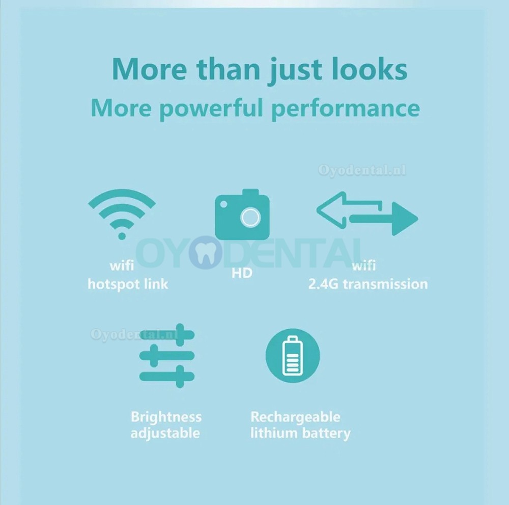 Waterdichte tandheelkundige orale draadloze WiFi intraorale camera voor thuisgebruik van mobiele telefoons