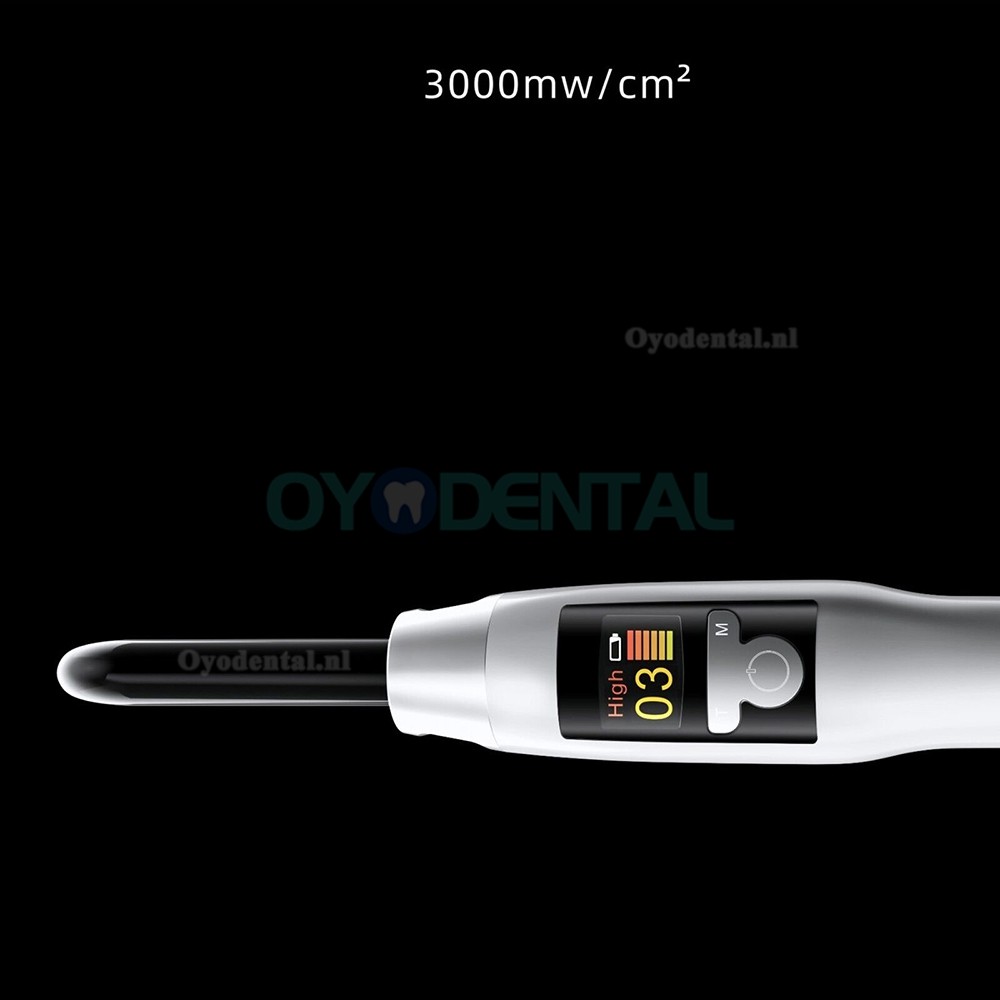 Woodpecker X-Cure Draadloze LED uithardingslampen voor uitharding met cariësdetectie 3000 mw/cm